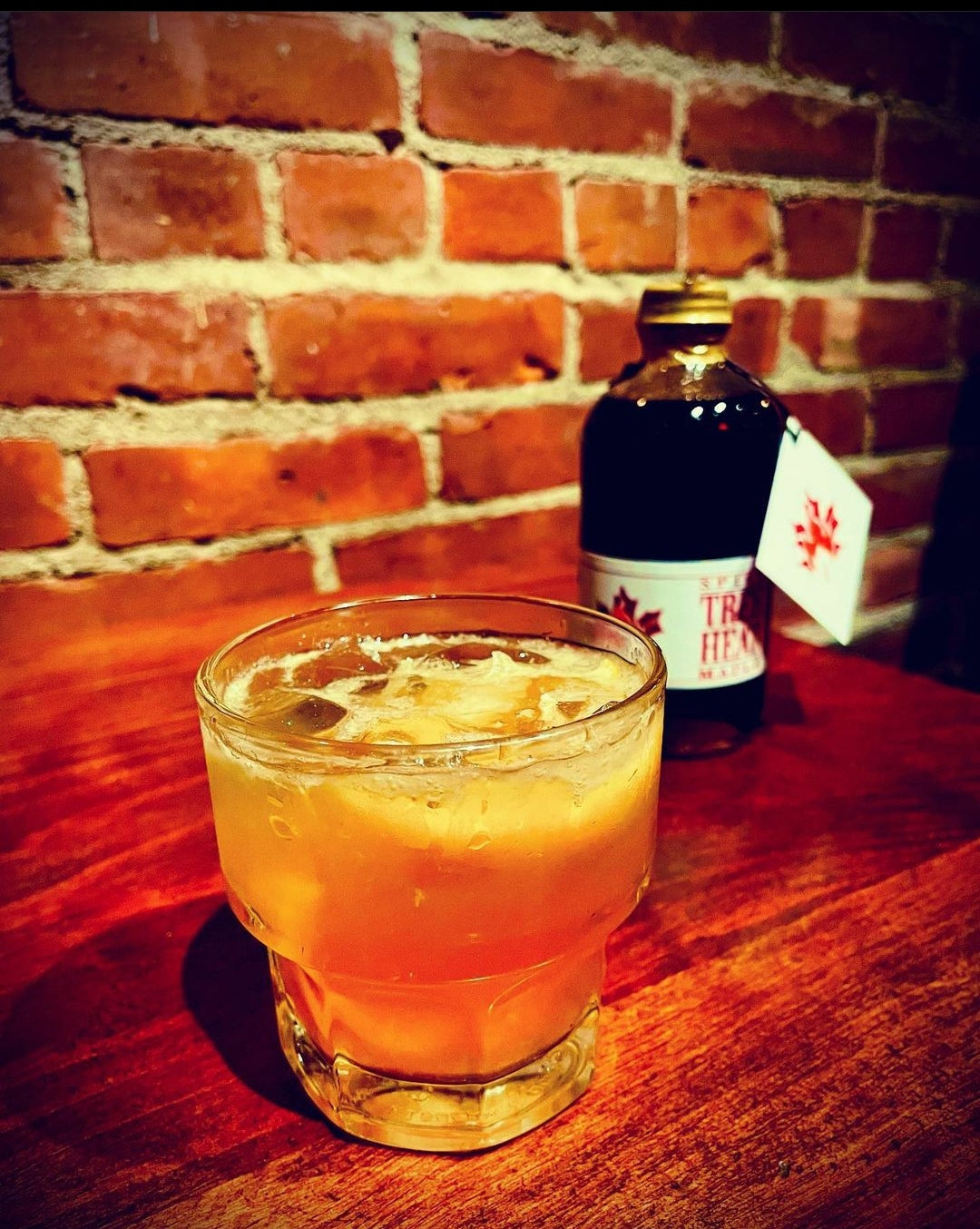 spicy maple bourbon cocktail